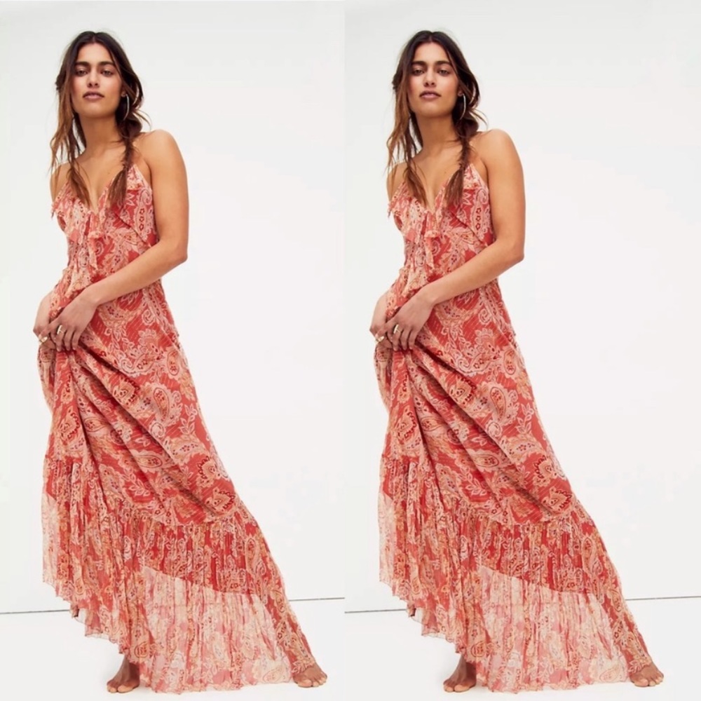 NWOT FREE PEOPLE Gwendolyn Silk Bias